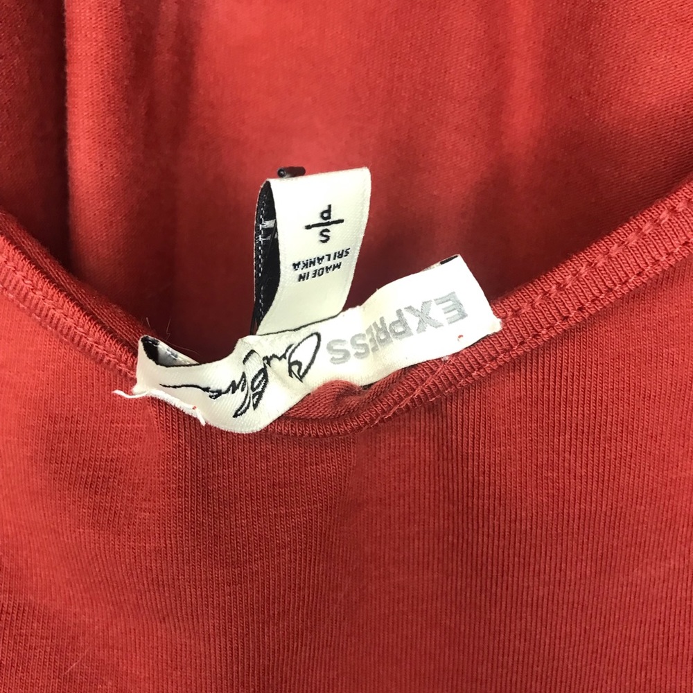 NWT- Express Burnt Orange Body Suit - Picture 4 of 6